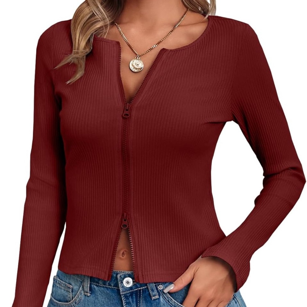Double Zipper Top